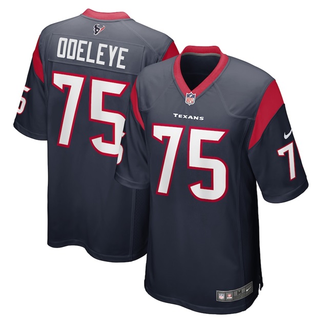 mens nike adedayo odeleye navy houston texans game player jersey